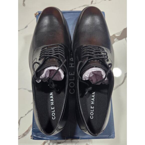 Cole Haan Modern Essentials Plain Toe Black Size 11 Men\'s Dress Shoes C38446